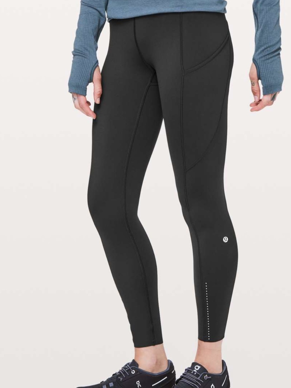 Lululemon x Equinox Fast & Free 7/8 Leggings 25” Black Size 8